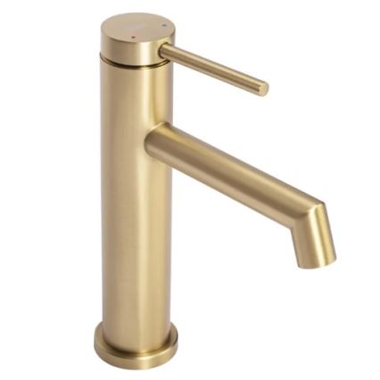 REA-B5316 - Tvättställsblandare FOSS 20,5 cm borstad guld