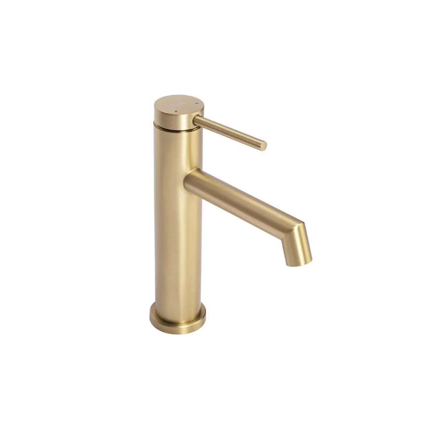 REA-B5316 - Tvättställsblandare FOSS 20,5 cm borstad guld