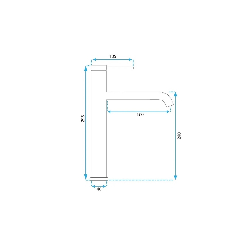 REA-B5329 - Tvättställsblandare CLIF 29,5 cm borstad guldfinish