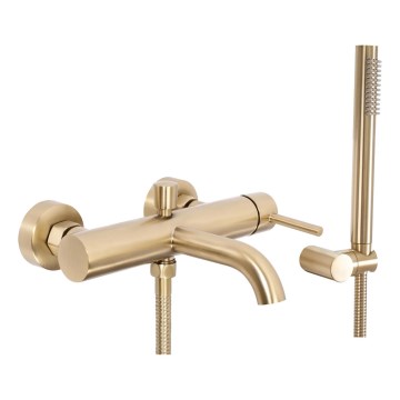REA-B8010 - LUNGO badkarsset i borstat guld
