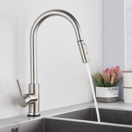 REA-B9146 - Köksblandare FRESH 39,5 cm med utdragbar handdusch, nickel
