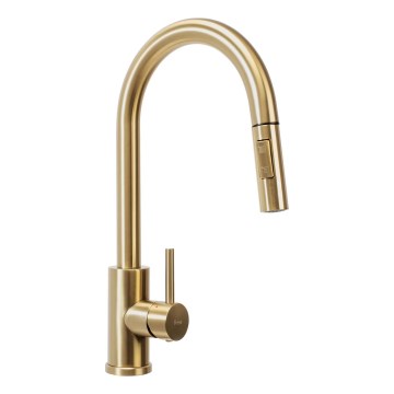REA-B9148 - Köksblandare med utdragbar handdusch FRESH 39,5 cm borstad guldfinish