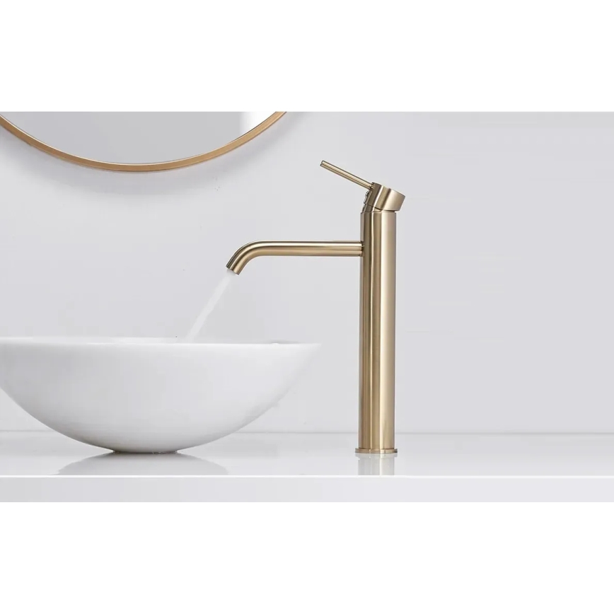 REA-B9409 - Tvättställsblandare LUNGO 28 cm, guld