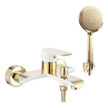 REA-B9932 - BLOOM badkarsset matt vit/guld