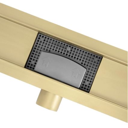 REA-G2562 - NEOX avloppsränna 70 cm, rostfritt stål/guld