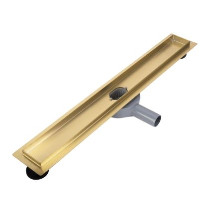 REA-G2703 - NEOX PRO avloppsränna 80 cm, rostfritt stål / borstad guld