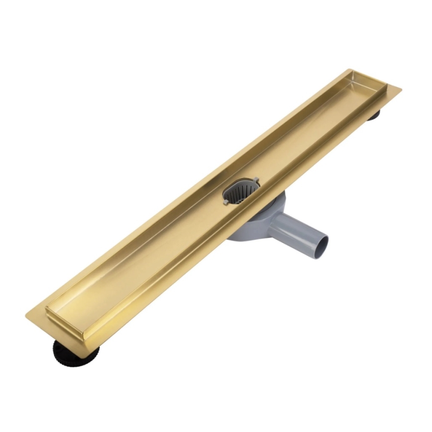 REA-G2704 - Avloppsränna NEOX PRO 90 cm rostfritt stål/borstad guld