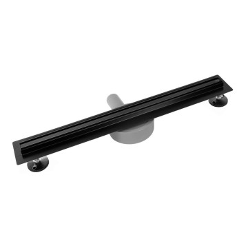 REA-G2710 - Avloppsränna NEOX SLIM 70 cm rostfritt stål/svart