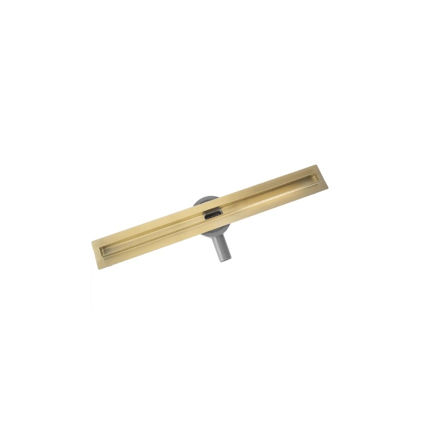REA-G2714 - Avloppsränna NEOX SLIM 70 cm rostfritt stål/borstad guld