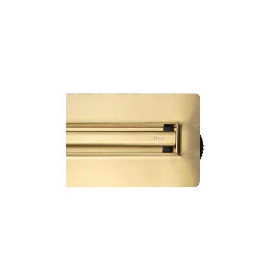 REA-G2714 - Avloppsränna NEOX SLIM 70 cm rostfritt stål/borstad guld