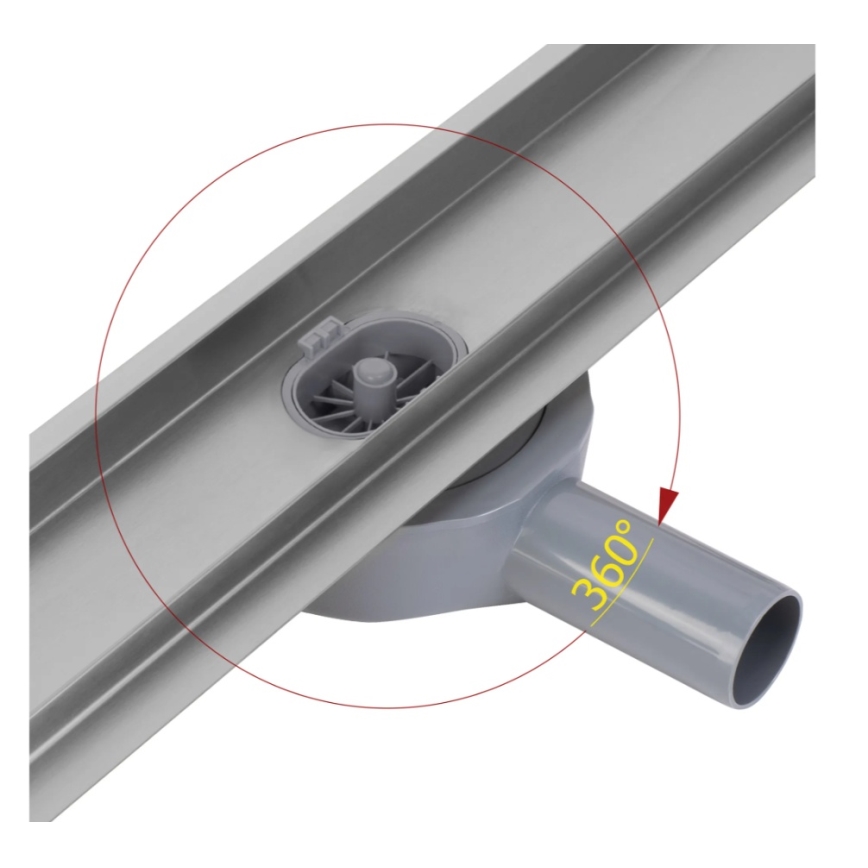 REA-G5808 - Avloppsränna NEOX PRO 70 cm i rostfritt stål