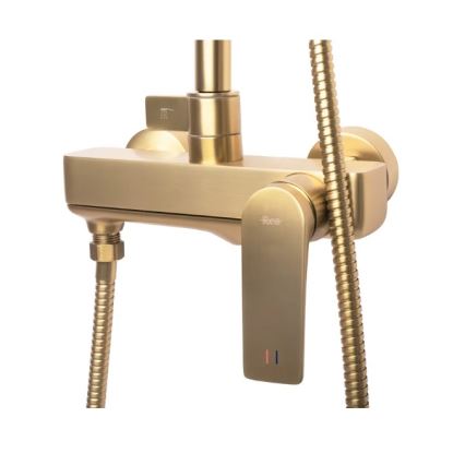 REA-P2400 - Duschset med AVALON-blandare i borstat guld