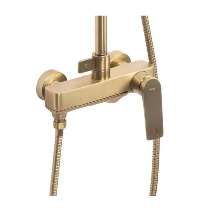 REA-P2400 - Duschset med AVALON-blandare i borstat guld