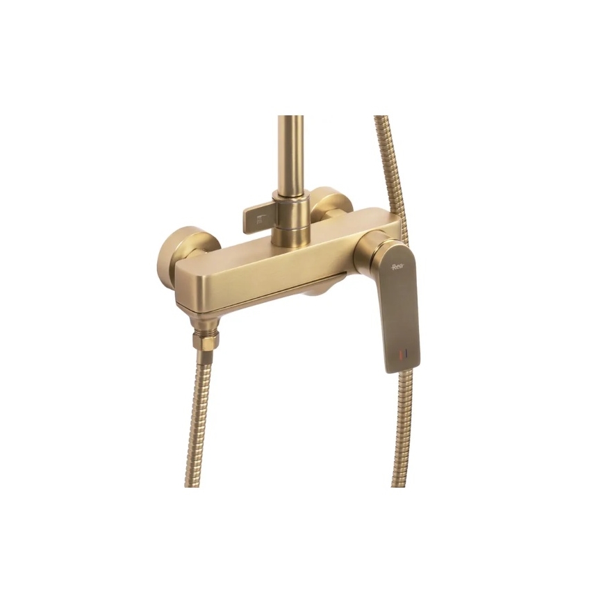 REA-P2400 - Duschset med AVALON-blandare i borstat guld