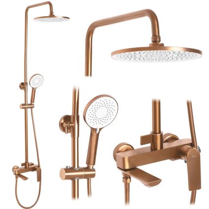 REA-P2418 - Duschset med AVALON-blandare i borstad koppar