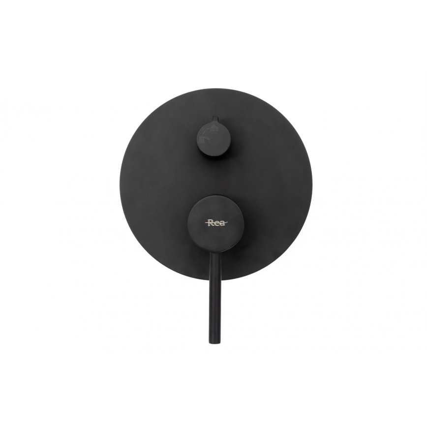 REA-P4100 - Duschset med infälld blandare LUNGO svart