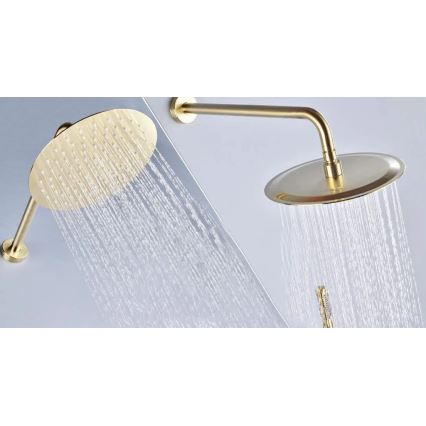 REA-P4110 - Duschset med infälld blandare LUNGO i guld
