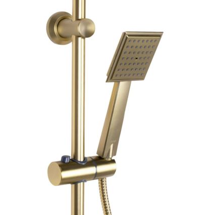 REA-P4121 - Duschset med blandare BRAVO, borstad guldfinish