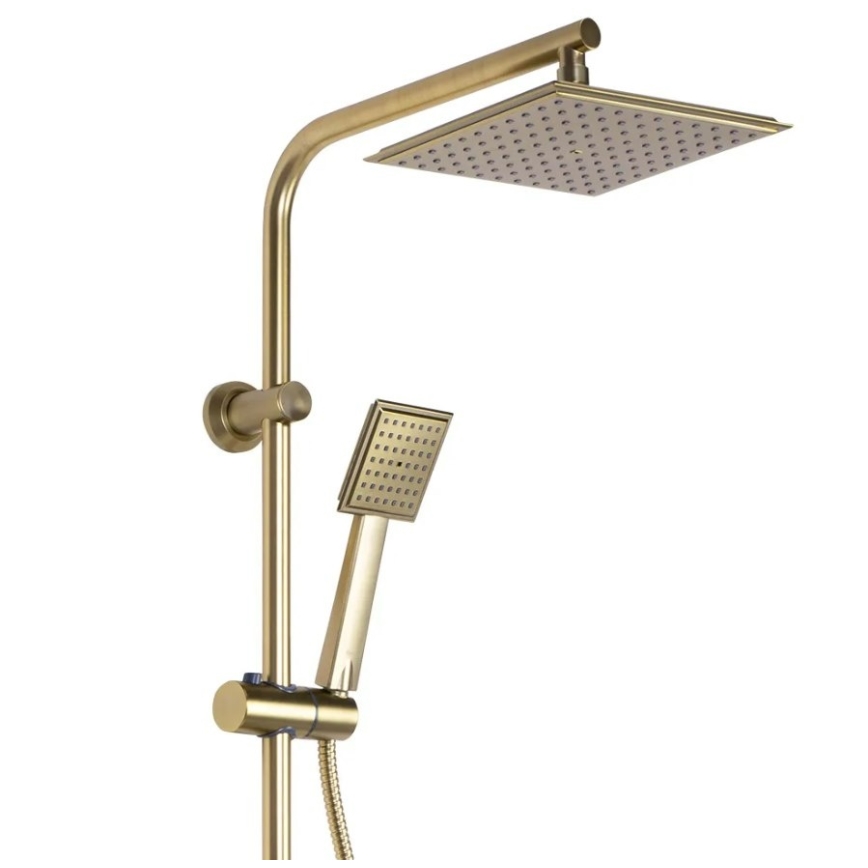 REA-P4121 - Duschset med blandare BRAVO, borstad guldfinish