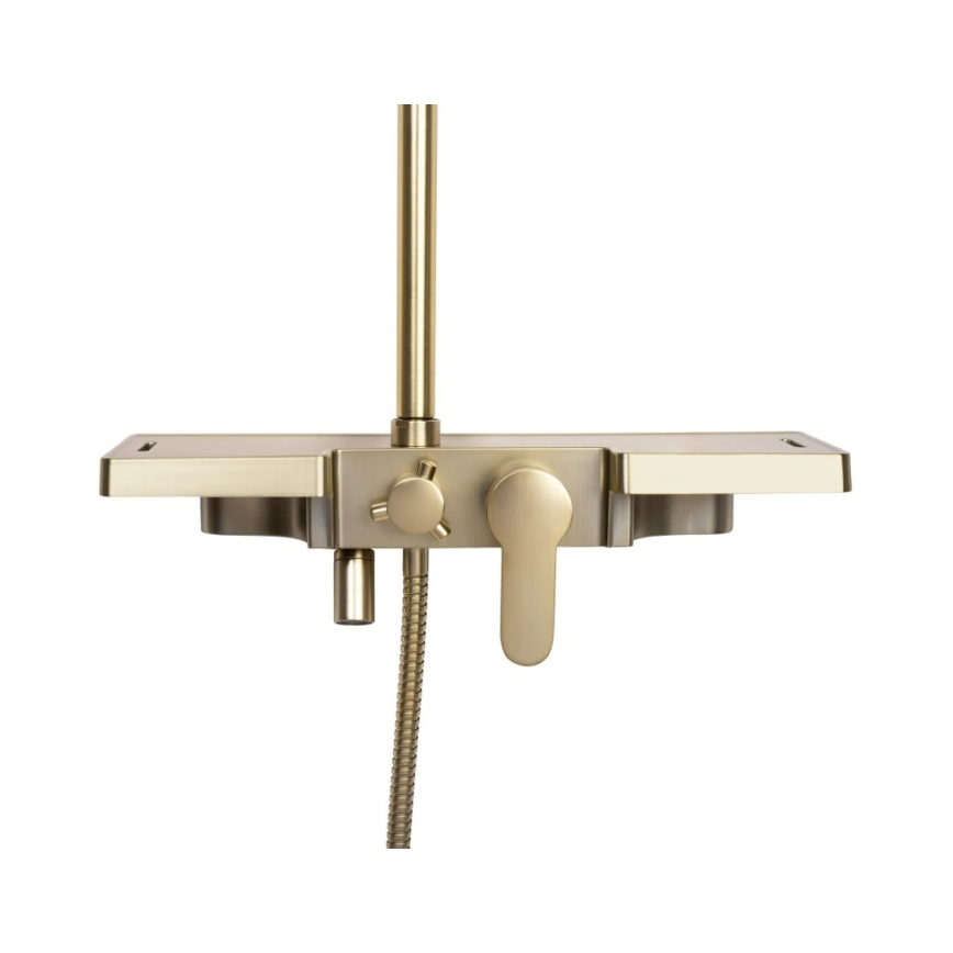 REA-P4121 - Duschset med blandare BRAVO, borstad guldfinish