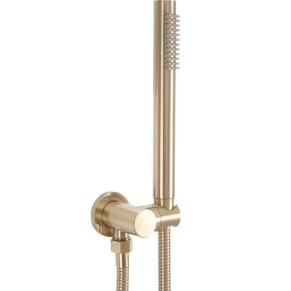 REA-P4160 - Duschset med inbyggd blandare LUNGO i borstat guld