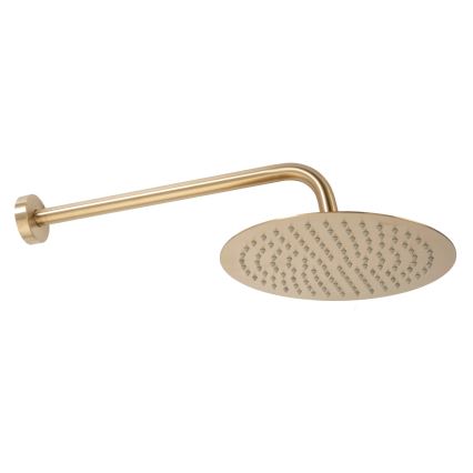 REA-P4160 - Duschset med inbyggd blandare LUNGO i borstat guld