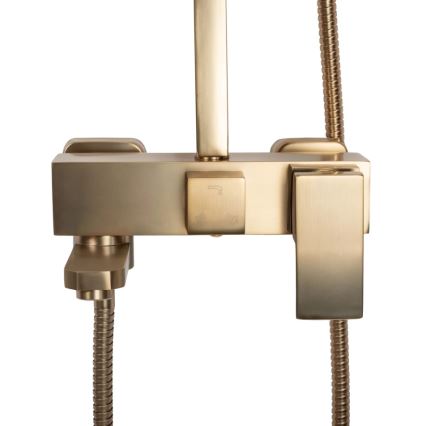 REA-P7050 - Duschset med blandare JACK i borstat guld