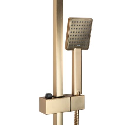 REA-P7050 - Duschset med blandare JACK i borstat guld