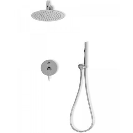 REA-P8007 - Duschset med infälld blandare LUNGO i blank krom