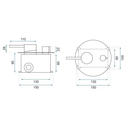 REA-P8007 - Duschset med infälld blandare LUNGO i blank krom