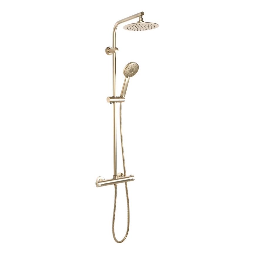 REA-P8413 - Duschset med termostatblandare BLISS i borstad guld