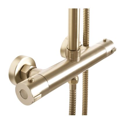 REA-P8413 - Duschset med termostatblandare BLISS i borstad guld