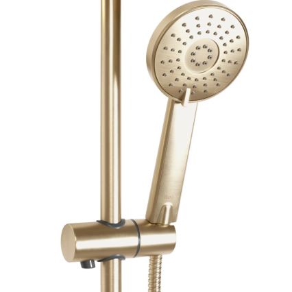 REA-P8413 - Duschset med termostatblandare BLISS i borstad guld