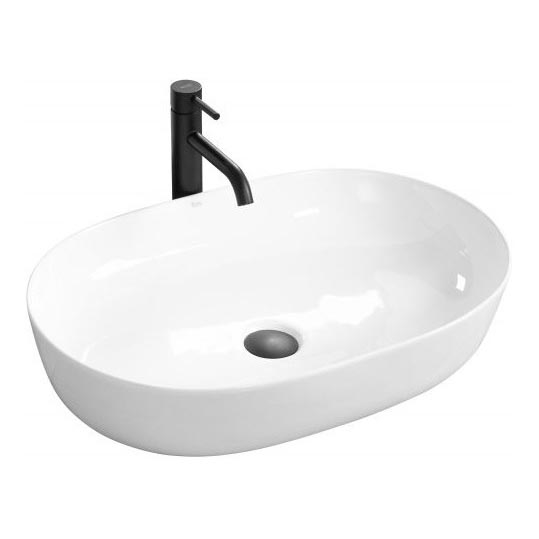 REA-U0024 - Tvättställ för bänkskiva CLEO 41x60,5 cm keramik/blank vit