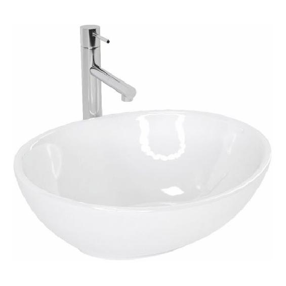 REA-U0133 - Tvättställ för bänkskiva SOFIA 34,5 x 41 cm, keramik, blank vit