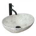 REA-U0165 - Tvättställ för bänkskiva SOFIA 34,5x41 cm keramik/ljus sten