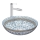 REA-U0267 - Handfat för bänkskiva ARTE Ø 40 cm keramik/ornamentalt mönster