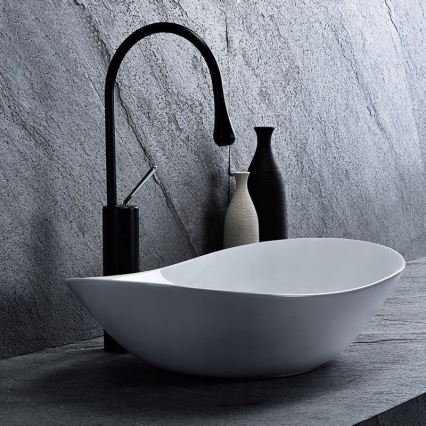 REA-U0441 - Tvättställ för bänkskiva ROYAL 35,5x61,5 cm keramik/blank vit