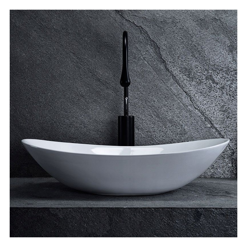 REA-U0441 - Tvättställ för bänkskiva ROYAL 35,5x61,5 cm keramik/blank vit