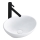 REA-U0623 - Handfat för bänkskiva SOFIA MINI 27x34 cm keramik/blank vit