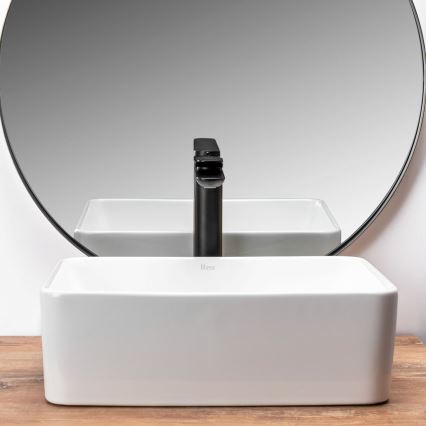REA-U0952 - Tvättställ för bänkskiva ANITA MINI 31 x 41 cm, keramik/blank vit