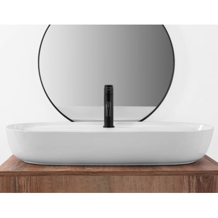 REA-U2541 - AURA tvättställ för bänkskiva 41x81 cm i keramik, blank vit