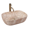 REA-U3323 - Handfat för bänkskiva BELINDA 33,5x46,5 cm keramik/stenimitation