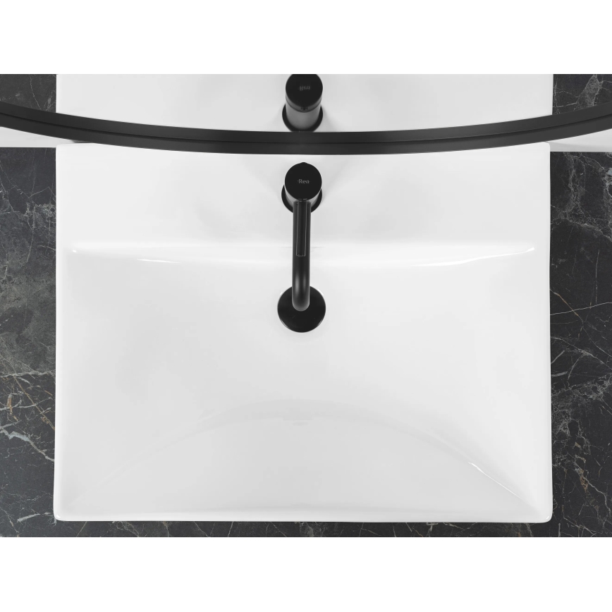 REA-U3326 - Infällt tvättställ MANDY 46x60 cm keramik/blank vit