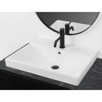 REA-U3326 - Infällt tvättställ MANDY 46x60 cm keramik/blank vit