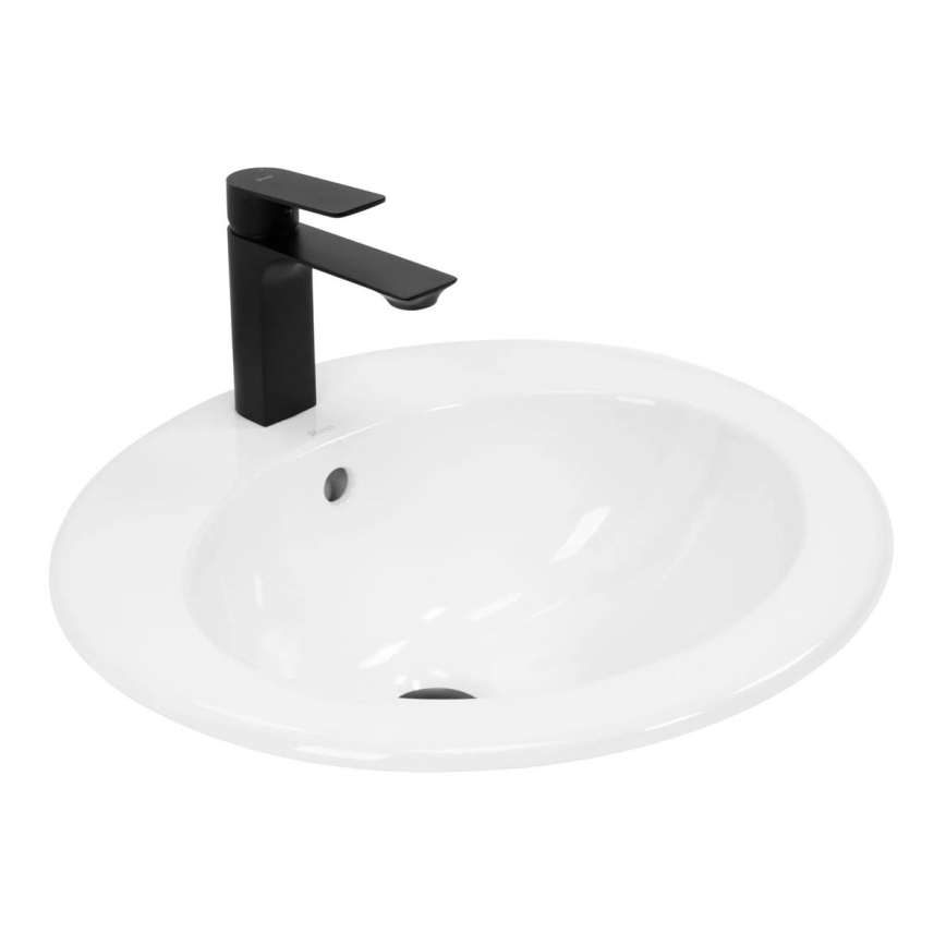 REA-U4122 - Infällt tvättställ DALIA 46x51,5 cm keramik/blank vit