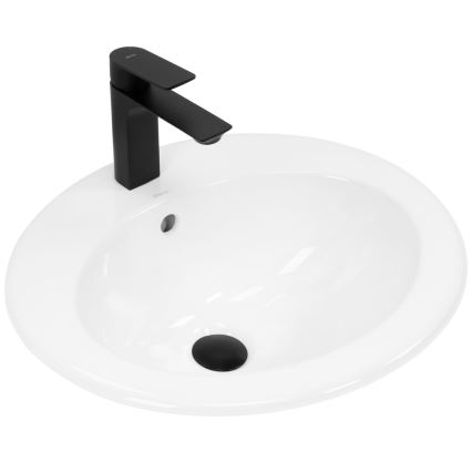 REA-U4122 - Infällt tvättställ DALIA 46x51,5 cm keramik/blank vit