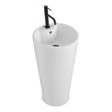REA-U5635 - Fristående tvättställ BLANKA 85x40 cm keramik/blank vit