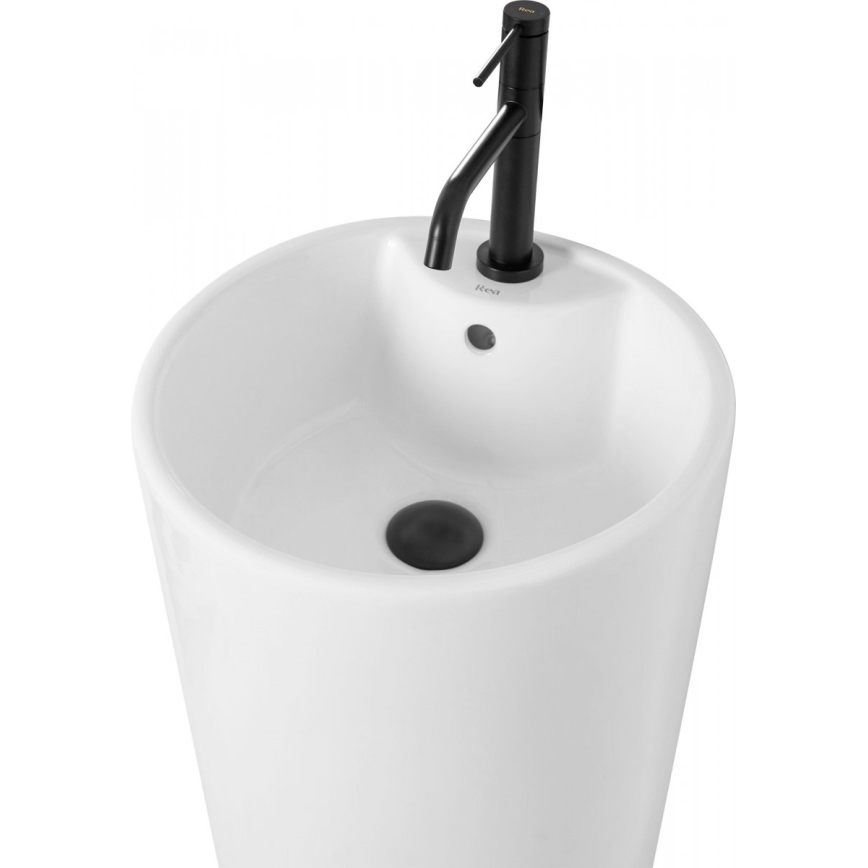 REA-U5635 - Fristående tvättställ BLANKA 85x40 cm keramik/blank vit