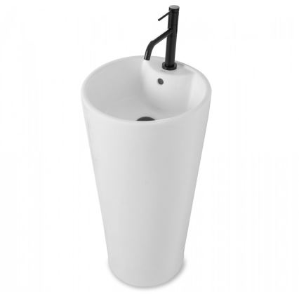 REA-U5635 - Fristående tvättställ BLANKA 85x40 cm keramik/blank vit